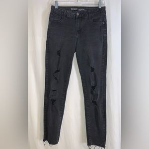 Old Navy Black Rockstar Mid-Rise Jeans